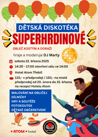 Dětská diskotéka superhrdinové