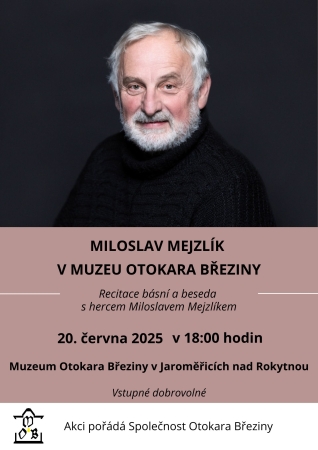 Miloslav Mejzlík v Muzeu Otokara Březiny