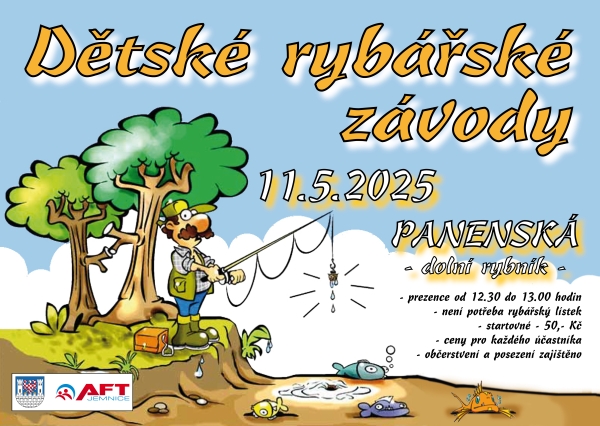 Dětské rybářské závody – spodní nádrž v Panenské