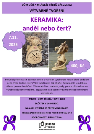 Keramika : Anděl nebo čert?