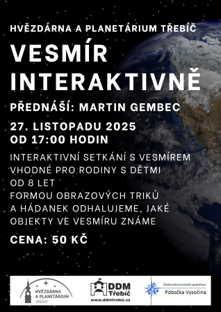 Přednáška Vesmír interaktivně