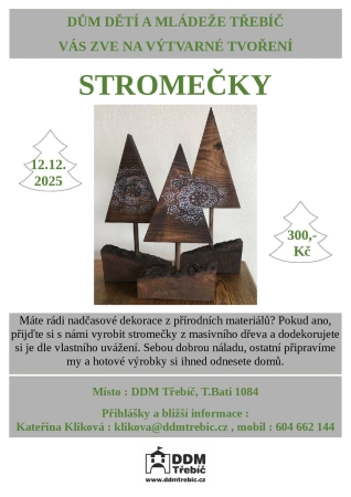 Výtvarné tvoření Stromečky