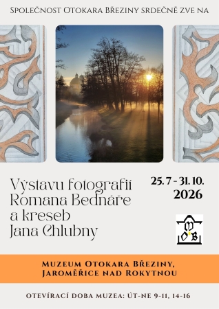 Výstava fotografií a kreseb v Muzeu o. Březiny