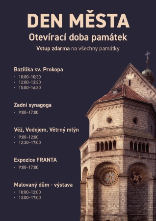 Den města - otevírací doba památek